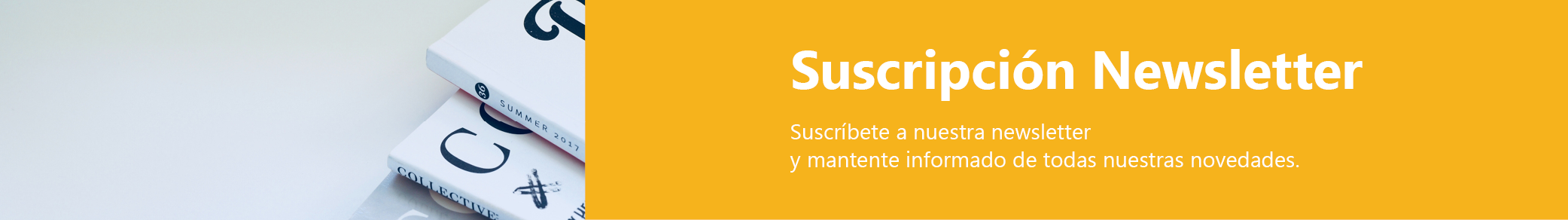 Suscripción Newsletter